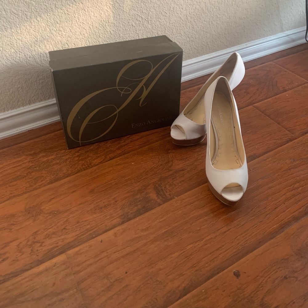 Enzo white leather